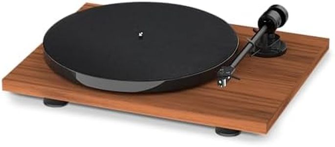Pro-Ject E1 Phono Turntable with Pick it MM E Cartridge - Plug & Play Vinyl Record Player with Built-in Phono Preamp - 33/45 RPM - CNC Composite Plinth (Walnut)