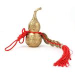 Brass Good Luck Wu Lou Hu Lu Gourd Feng Shui Luck and Treasure for Housewarming Gifts Home Decoration