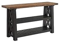 Martin Svensson Home Sofa Console Table, Black Stain and Natural