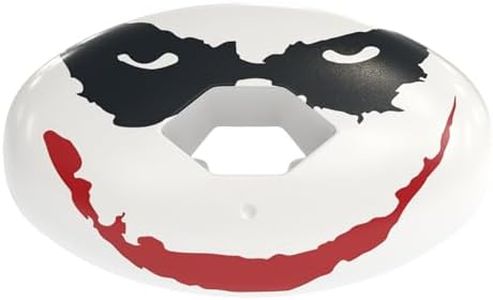 Phenom Elite The Joker Football Mouth Guard – Hexa-Flow™ | White DC Comics Edition | Impact-Resistant Lip Guard Mouthpiece | Adult & Youth