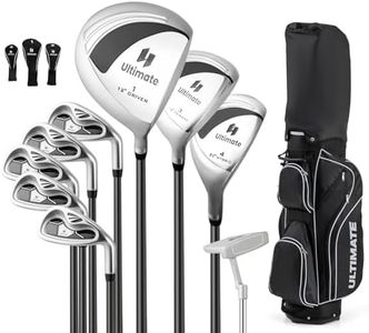 LIFEZEAL Komplettes Golfset für Damen, Golfschlägersätze mit Golftasche für Rechtshänder, Golfschläger-Set mit Fahrer 1#, Fairway 3#, Hybrid 4#, Eisen Zink 6-9#, Eisen Zink P#, Putter (Schwarz)