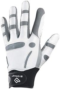 BIONIC Mens ReliefGrip Golf Glove - Grey/Black - L
