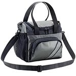 FATMUG Lunch Bag for Office Men, Women and Insulated Tiffin Bag - Stylish with Zip - Grey Black