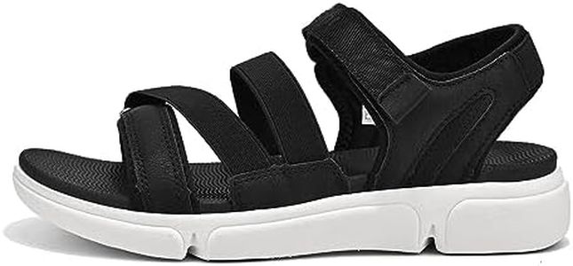 i78 Women’s Sandals LightWeight Comfort Soft Cushioning Footbed Sports Athletic Casual for Outdoor Walking Hiking, Black, 11