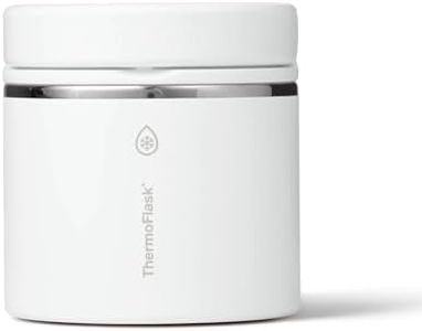 ThermoFlask Insulated Food Jar with Leakproof Lid (20 oz, White) - Stainless Steel Food Containers for Hot & Cold Meals, Lunch, Soup & Snacks