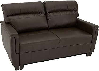 RecPro RV Trifold 66" RV Sofa Bed RV Loveseat | Sleeper Sofa | RV Furniture | RV Couches (Chestnut)