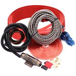 4 Gauge Car Amp Wiring Kit –Jeemitery Car Amplifier Install subwoofer Wire Wiring Kits Helps You Make Connections and Brings Power to Your Radio, Subwoofers and Speakers Amp Power Wire