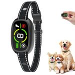 Anti Barking Dog Collars, Bark Collar Stop Dog Barking with Vibration & Beep Modes Harmless Training Dog Collar for Small Medium Large Dogs No Bark Collar Rechargeable IP67 Waterproof Humane
