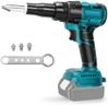 FormiPow Cordless Rivet Nut Gun Compatible with Makita 18V Battery, Brushless Electric Rivet Gun with LED Light, Portable Rivet Gun Kit With 3.2/4.0/4.8mm Adapters and Wrench (No Battery)