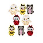 Darice, 8 Piece, Ty Beanie Boo Fuzzy Felt Stickers, Woodland Theme