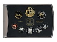 2002 Canada Special Edition Proof Set with 8 Coins (Gold-Plated Silver Dollar): Accession Golden Jubilee