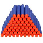 Jaravik Plastic Foam Bullets Pack Compatible for Nerf N-Strike Elite Toy Guns (Blue, 70 pcs)