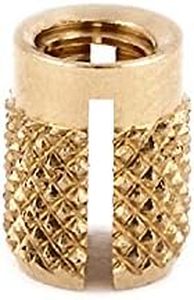 E-Z LOK Threaded Insert for Plastic Flush Brass Thread Inserts M3-0.5 Pack of 50