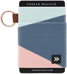Thread Wallets Slim Minimalist Elastic Wallet for Men & Women | Small Credit Card Holder for Front Pocket (Fine Line)