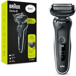 Braun Series 5 Electric Shaver, Foil Shaver With 3 Flexible Blades, 100% Waterproof, Wet & Dry Electric Razor for Men, 50-W1000s, White Rated Which? Best Buy