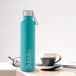 Dubblin Boom Premium Stainless Steel Double Wall Vacuum Insulated BPA Free Water Bottle, Sports Thermos Flask Keeps Hot 12 Hours, Cold 24 Hours (Green,900 ML)