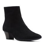Clarks Women's Teresa Fashion Boot, Black Suede, 4.5 UK