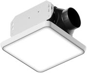 Fitop Bathroom Exhaust Fan with Light, 110 CFM Ultra Quiet 1.0 Sones Bathroom Vent Fan with Light,1300LM LED Light 2700K/4000K/6500K & Nightlight,Light Memory Function, ETL Certified
