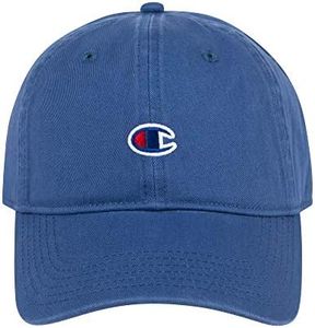 Champion Unisex Ameritage Dad Adjustable Baseball Cap, Shield Blue, One Size US