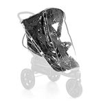 Hauck Universal Raincover, Transparent - Fits 3 & 4 Wheeled Stollers, Pushchairs, Buggys & Prams, Waterproof & Durable