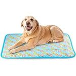 Cooling Mat, ONEJU Cooling Mat for Dogs and Cats, Large Pet Cooling Mat 100x70 cm 39x27.5 inch, Cooling Pad for Dog, Blue