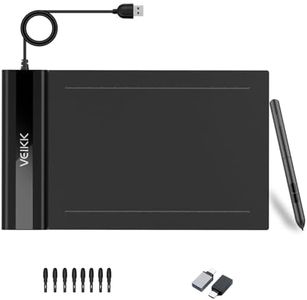 Graphics Drawing Tablet VEIKK S640 6x4 Inch Portable OSU Tablet with 8192 Levels Battery-Free Stylus Pen for Digital Art&Animation,Compatible with PC/Mac/Linux/Windows