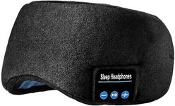 Bluetooth Sleeping Headphones,Perytong Skin-Friendly Wireless Music Bluetooth Sleep Eye Mask,Upgraded Travel Sleeping Headset,Bluetooth Handsfree Sleep Eye Shades Built-in Speakers Microphone Washable