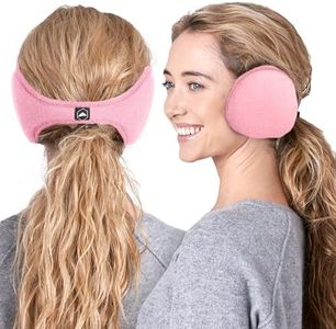 Tough Headwear Ear Muffs - Earmuffs for Men & Women - Fleece Ear Warmers & Behind the Head Ear Muffs