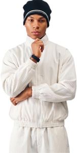 NeoStride Mens Plaid Zip Up Bomber Jacket Vintage Retro Harrington Track