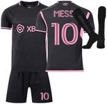 Youth Kids Soccer Jersey Boys Jersey Kit Football Suit Soccer Jersey Shorts Set Fans Gift Tshirt