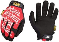 Mechanix Wear: The Original Work Glove with Secure Fit, Synthetic Leather Performance Gloves for Multi-Purpose Use, Durable, Touchscreen Capable Safety Gloves for Men (Red, Medium)