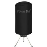 Electric Clothes Dryer 15kg Indoor Wet Laundry Warm Air Drying PowerDri (Black)