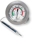 Cooper-Atkins 6142-58-3 Vapor Tension Panel Thermometer with Front Flange, Back Connect, NSF Certified, 2" Dial, 20' 4" Capillary with Bulb, -40/60°F or -40/15°C Temperature Range