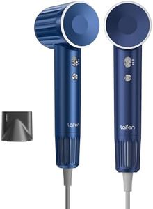 Laifen retrò Asciugacapelli con 200 milioni di ioni negativi, motore brushless da 110.000 giri/min per asciugatura rapida, basso rumore con bocchetta magnetica (Blu)