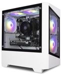 Gaming PC - AMD Ryzen 5 5500, RTX 3050 6GB Graphics Card, 16GB RAM | 500GB SSD, Windows 11, 500W 80+ PSU, WiFi - White | KZ10W Mini