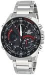 Casio Edifice ECB-900DB-1ADR Black & Red Analog-Digital Dial Silver Stainless Steel Band Men's Watch Smartphone Link World Time EX499