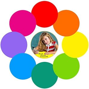 Colorful Dry Erase Dots Circles Whiteboard Marker Removable Stickers Spots Wall Decals for School Classroom Teachers Students Table & Desk, 8 Pack