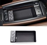 TTCR-II Center Console Organizer Tray for Mercedes Benz A Class 2019-2024 B Class CLA GLB 2020-2024 GLA 2021-2024 EQA EQB 2022-2024, Center Armrest Secondary Storage Box