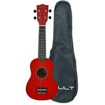 Vault UK-003 21 inch Soprano Colourful Ukulele With Gig Bag (Red)