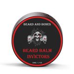 Beard and Bones - 50ml Beard Balm For Men | Shea Butter, Jojoba Oil, Almond Oil | Nourishing Beard Conditioner & Moisturiser for Coarse Hair | Choice of 6 Scents (Invictors)