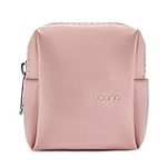 Linpr Mini Headphone Organizer Bag, Portable Headphone Storage Case, Waterproof Earphone Case Purse Holder, Headphone Protective Earbud Pouch, Storage Bags with Zipper, Coin Purse for Gifts (Pink)