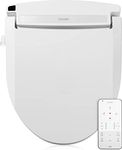 Brondell LE99 Swash Electronic Bidet Seat LE99, Fits Round Toilets, White – Lite-Touch Remote, Warm Air Dryer, Strong Wash Mode, Stainless-Steel Nozzle, Saved User Settings & Easy Installation, LE99