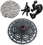 Bibike 10 Speed MTB Groupset CN-HG54 Chain 11-50t Cassette 1x10 Speed Rear Derailleur& Shifter