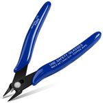 Ainiv 1PC Wire Cutter, Spring-loaded Side Cutters Flush Cutters, Diagonal Cutters Precision Side Cutters, Diagonal Cutting Pliers in CRV Steel, Heavy Duty Cutting Pliers for Electrical, Homes