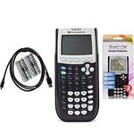 Texas Instruments - TI 84 Plus Graphing Calculator with Guerrilla Military Grade Screen Protector, Certified Refurbished