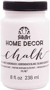 FolkArt Home Decor Chalk Furniture & Craft Acrylic Paint in Assorted Colors (8 Ounce), 34150 White Adirondack