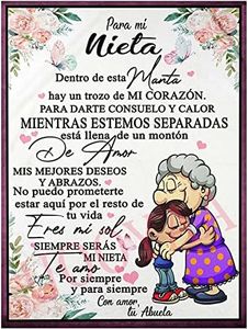 UOOYAA Manta De Franela Suaves Personalizada, Manta Sofás, Carta para Mi Carta De Abuela Fuzzy Throws TamañO Completo, Sofá De Forro Polar, Mantas De Oficina