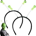 SUMKITA Light up Alien Headband, Cute Women Headband, Space Hair Hoop Funny Headbands 2Count