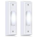 2 Pieces Lighted Doorbell Button, W