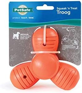 PetSafe Sportsmen Squeak 'N' Treat Troog Dog Chew Toy - Interactive Pet Puzzle for Boredom or Separation Anxiety - Use with Treats - Medium
